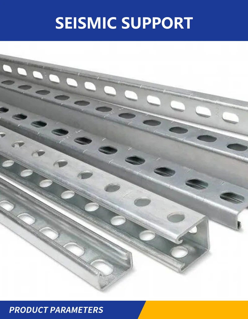 Galvanized Strut Channel 41X41 C Channel Unistrut Seismic Bracing Seismic Bracket